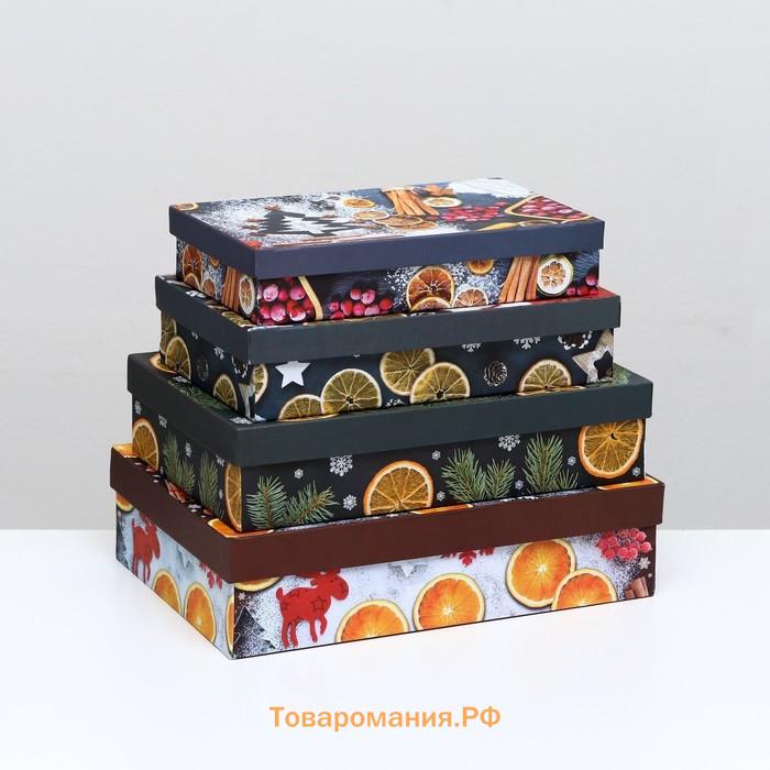 Набор коробок 4 в 1 «С Новым годом», 30×20×8 - 24×14×5 см