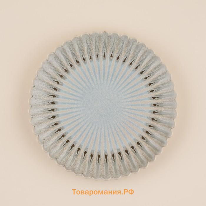 Блюдо SL Home «Эхо Крита», d=28.5 см, фарфор, голубое