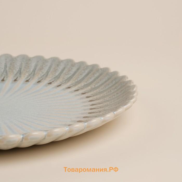 Блюдо SL Home «Эхо Крита», d=28.5 см, фарфор, голубое