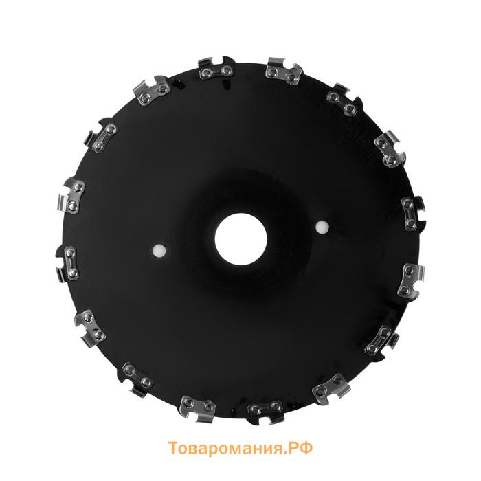 Нож для триммера цепной ТУНДРА, 180×25.4 мм, 16 зубьев