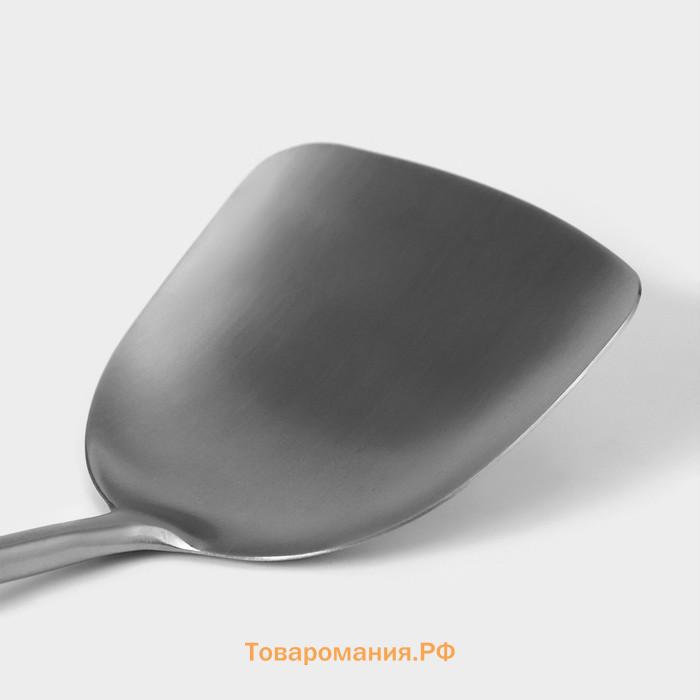 Лопатка из нержавеющей стали Magistro, 38×10 см, Luxe, серебристая
