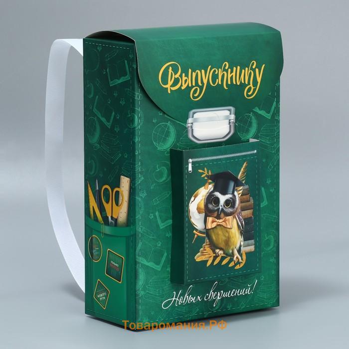 Коробка подарочная фигурная, упаковка, «Выпускной», 14х22х7 см