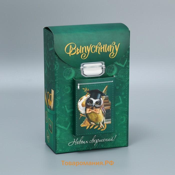 Коробка подарочная фигурная, упаковка, «Выпускной», 14х22х7 см