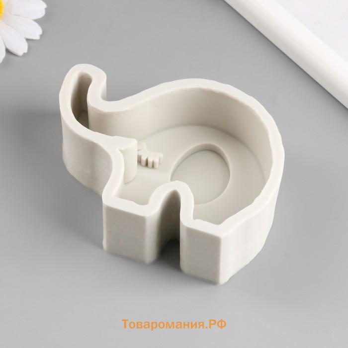 Молд силикон "Слонёнок с ресничками" 8х10,5 см