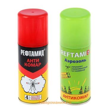 Аэрозоль Репеллент «Рефтамид», Антикомар, от комаров, 100 мл