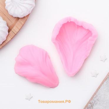 Молд для заливки «Листопад», силикон, 7.2×5.4 см, розовый