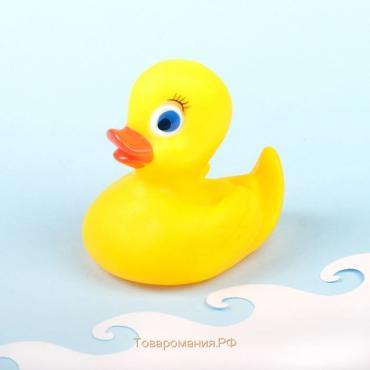 Резиновая игрушка для ванны «Уточка», 9 см, 1 шт, Крошка Я