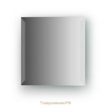 Зеркальная плитка с фацетом 15 мм, квадрат 20 х 20 см, серебро Evoform