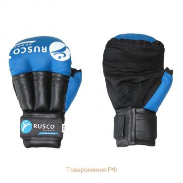 Перчатки для рукопашного боя RuscoSport, 10 унций, цвет синий