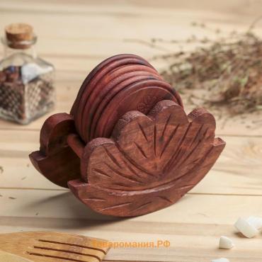 Подставка под горячее «Качели», 13.5×11.5×6.5 см, дерево