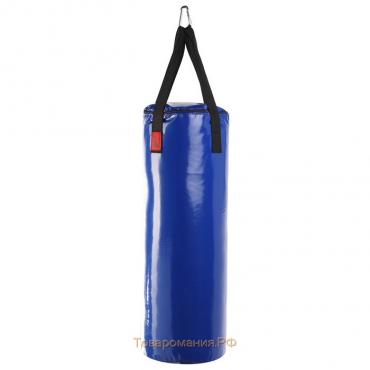 Боксёрский мешок, вес 15 кг, на ленте ременной, цвет синий