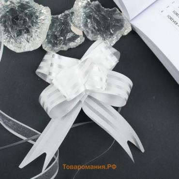 Бант - бабочка No1.8, белый