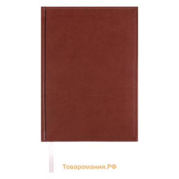 Ежедневник недатированный А5, 160 листов "Вивелла", обложка искусственная кожа, коричневый