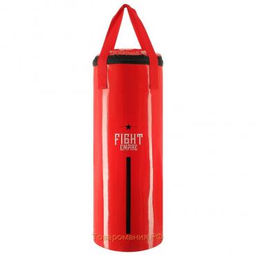 Боксёрский мешок FIGHT EMPIRE, вес 11 кг, на ленте ременной, цвет красный