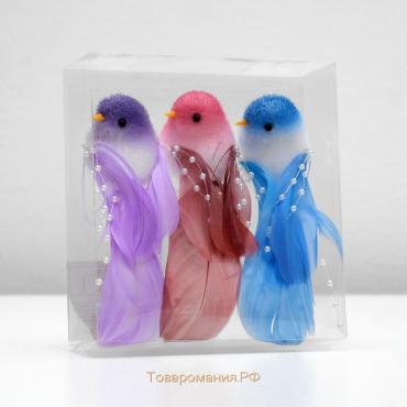 Декор птица 13×4×4 см МИКС