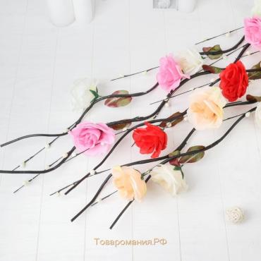 Декор тинги "Розы крупные с шариками" 150 см (цена за 1 шт), микс