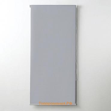 Штора рулонная «Механика. Блэкаут», 90×200 см (с учётом креплений 3.5 см), серая