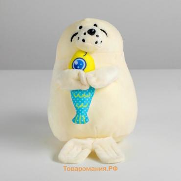 Мягкая игрушка «Нерпа с рыбкой», МИКС