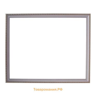 Рама для картин (зеркал) 40 х 50 х 2,6 см, пластиковая, Calligrata 6429, белая-золотая