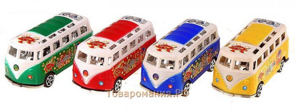 Автобус инерционный «Микроавтобус», цвета МИКС