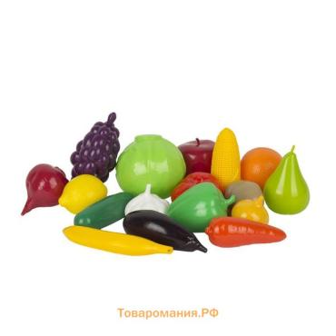 Игровой набор продуктов «Фрукты и овощи», 17 предметов