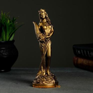 Фигурка «Фортуна», 19 см, под бронзу, мраморная крошка