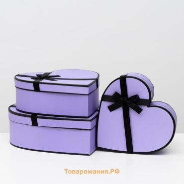 Набор подарочных коробок сердце 3 в 1, 33×32×11.5 - 26×25×9.5 см