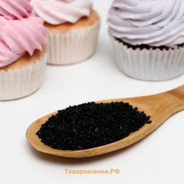 Посыпка сахарная декоративная «Сахар цветной» чёрный, 50 г