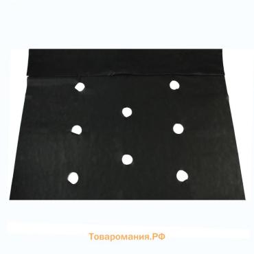Материал мульчирующий, с перфорацией, 5×1.6 м, плотность 80 г/м², спанбонд с УФ-стабилизатором, чёрный, Greengo, Эконом 30%