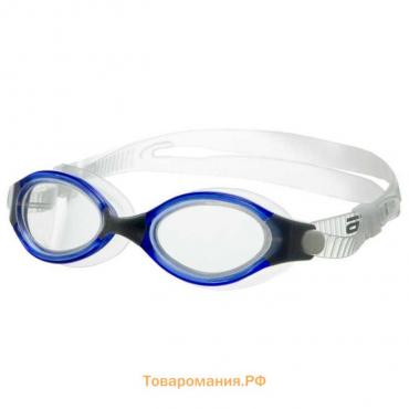 Очки для плавания Atemi B502, силикон, цвет синий/серый