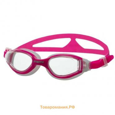 Очки для плавания Atemi B602, детские, силикон, цвет розовый/белый