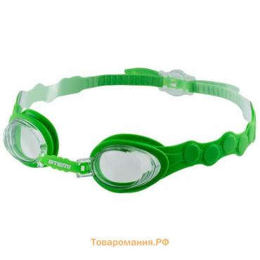Очки для плавания Atemi S403, детские, силикон, цвет салатовый