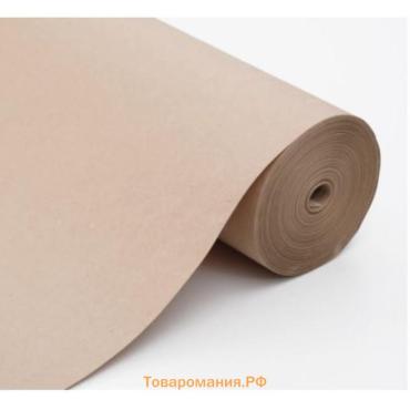 Бумага упаковочная крафтовая, 420 мм × 150 м, 78 г/м²