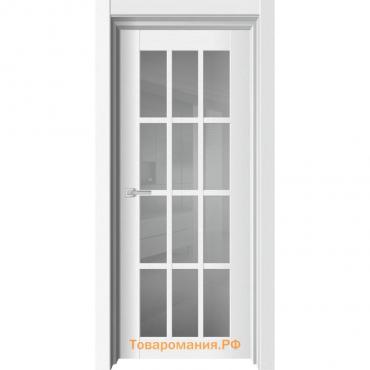 Дверное полотно NEO 696, 900 × 2000 мм, остеклённое, цвет ясень белый
