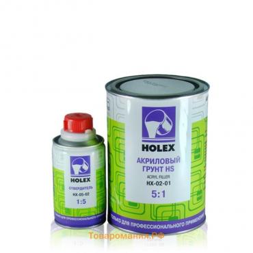 Грунт Holex акриловый, 5+1 HS, черный, без отвердителя, 0,8 л