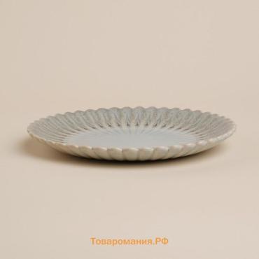 Блюдо SL Home «Эхо Крита», d=28.5 см, фарфор, голубое