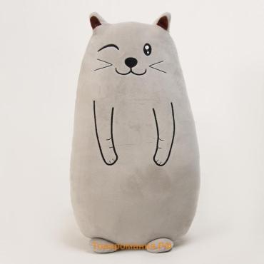 Мягкая игрушка «Кот», 50 см, цвет серый